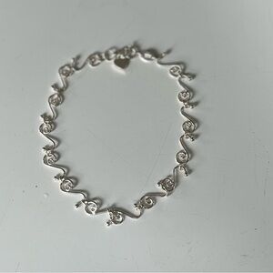 Silpada Silver Wave Pattern Bracelet